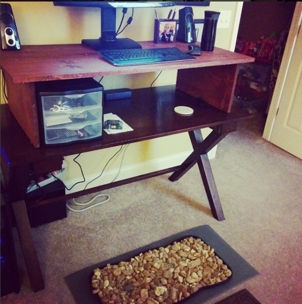 Topo Anti-Fatigue Standing Desk Mat by  Non-Flat Floor Mat NEW